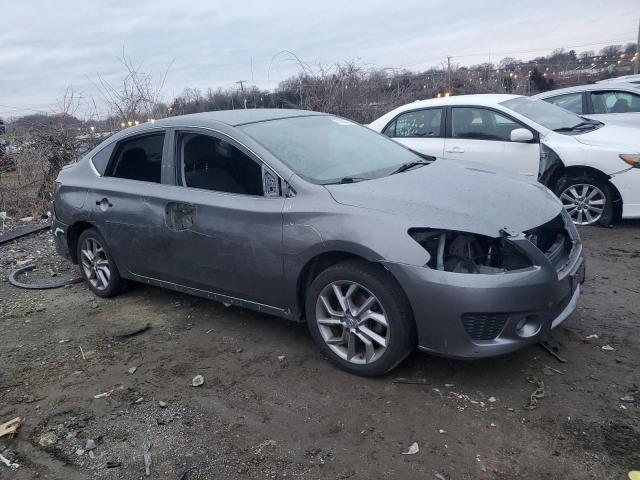 3N1AB7APXFY373700 - 2015 NISSAN SENTRA S GRAY photo 4