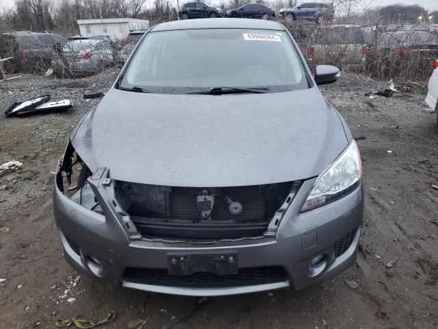 3N1AB7APXFY373700 - 2015 NISSAN SENTRA S GRAY photo 5