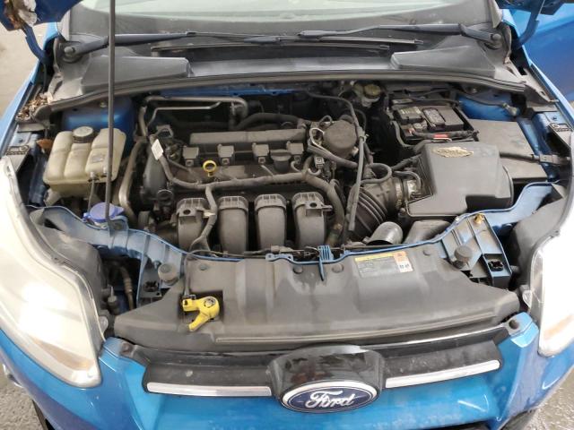 1FAHP3F28CL250829 - 2012 FORD FOCUS SE BLUE photo 11