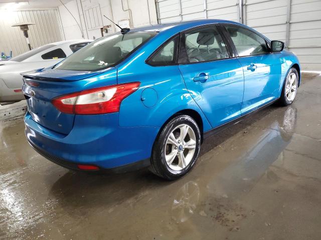 1FAHP3F28CL250829 - 2012 FORD FOCUS SE BLUE photo 3