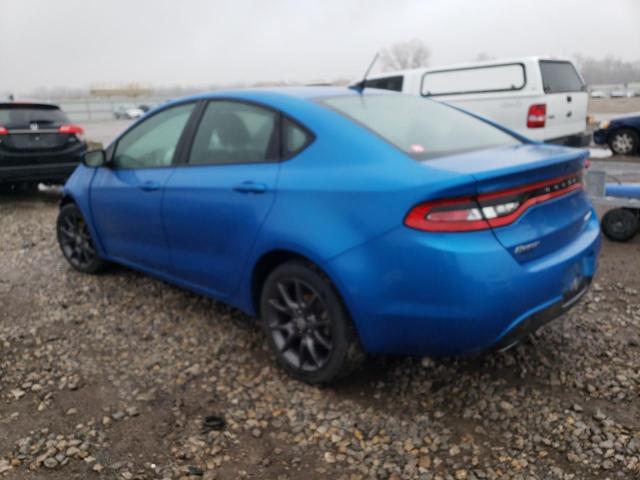 1C3CDFBB0GD645211 - 2016 DODGE DART SXT BLUE photo 2