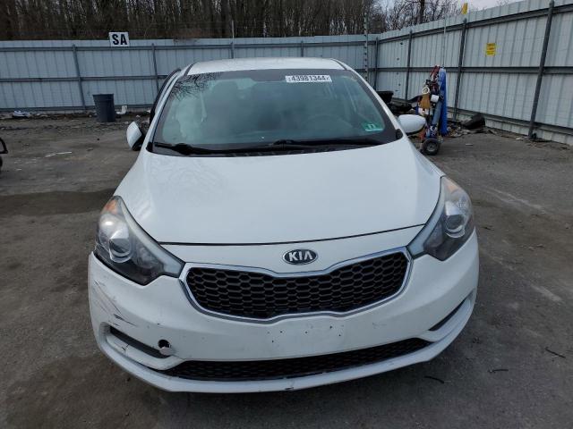 KNAFK4A61G5510981 - 2016 KIA FORTE LX WHITE photo 5