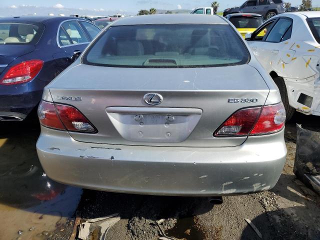 JTHBA30G640022254 - 2004 LEXUS ES 330 SILVER photo 6