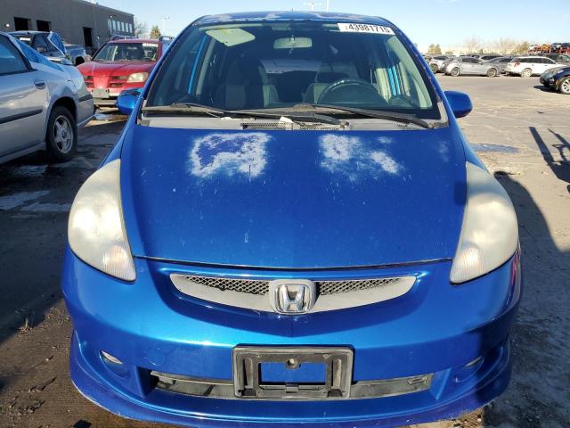 JHMGD386X7S047773 - 2007 HONDA FIT S 蓝色 照片 5
