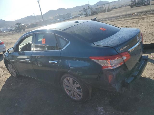 3N1AB7AP1EY291434 - 2014 NISSAN SENTRA S BLUE photo 2