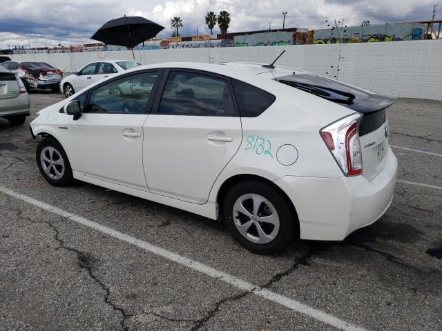 JTDKN3DU3D0344520 - 2013 TOYOTA PRIUS WHITE photo 2