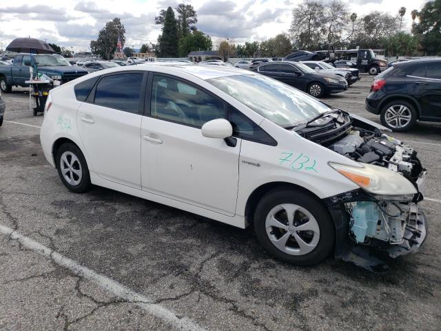 JTDKN3DU3D0344520 - 2013 TOYOTA PRIUS WHITE photo 4