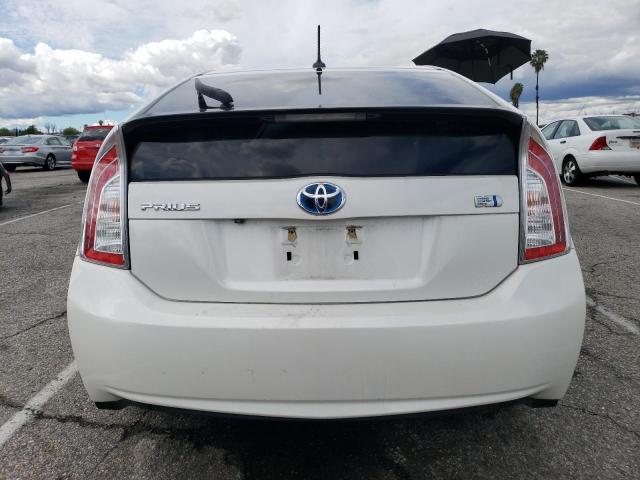 JTDKN3DU3D0344520 - 2013 TOYOTA PRIUS WHITE photo 6