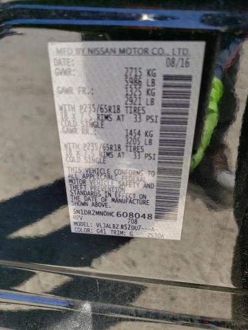 5N1DR2MN0HC608048 - 2017 NISSAN PATHFINDER S 黑色 照片 14