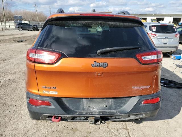1C4PJMBS6FW777497 - 2015 JEEP CHEROKEE TRAILHAWK ნარინჯისფერი ფოტო 6