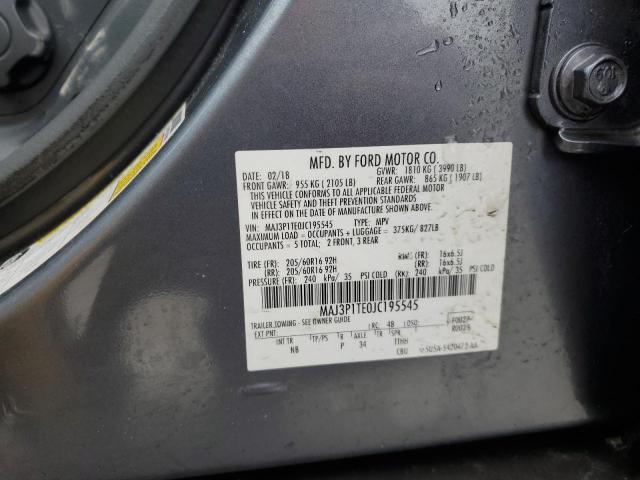 MAJ3P1TE0JC195545 - 2018 FORD ECOSPORT SE Blau Foto 13