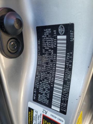 4T1BK3DBXBU422980 - 2011 TOYOTA AVALON BASE 银色 照片 12