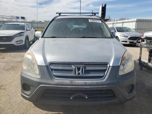 JHLRD78866C033822 - 2006 HONDA CR-V EX SILVER photo 5