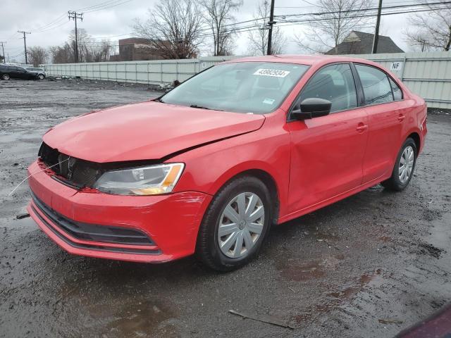 3VW2K7AJ6FM422263 - 2015 VOLKSWAGEN JETTA BASE RED photo 1