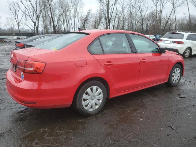 3VW2K7AJ6FM422263 - 2015 VOLKSWAGEN JETTA BASE RED photo 3