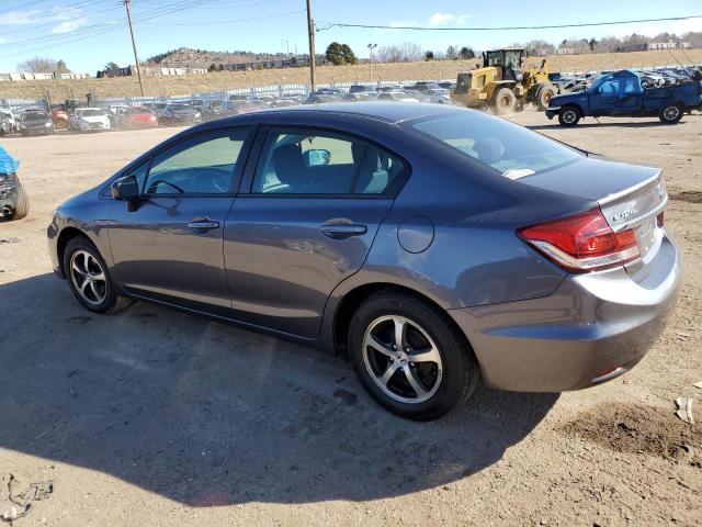 19XFB2F71FE114979 - 2015 HONDA CIVIC SE GRAY photo 2