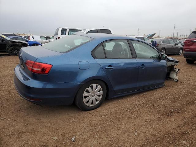 3VW2K7AJ9FM295833 - 2015 VOLKSWAGEN JETTA BASE 蓝色 照片 3