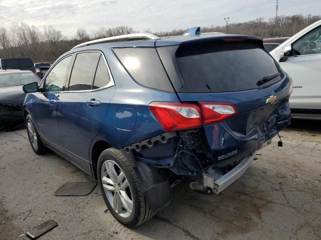 2GNAXNEV1K6131019 - 2019 CHEVROLET EQUINOX PREMIER BLUE photo 2