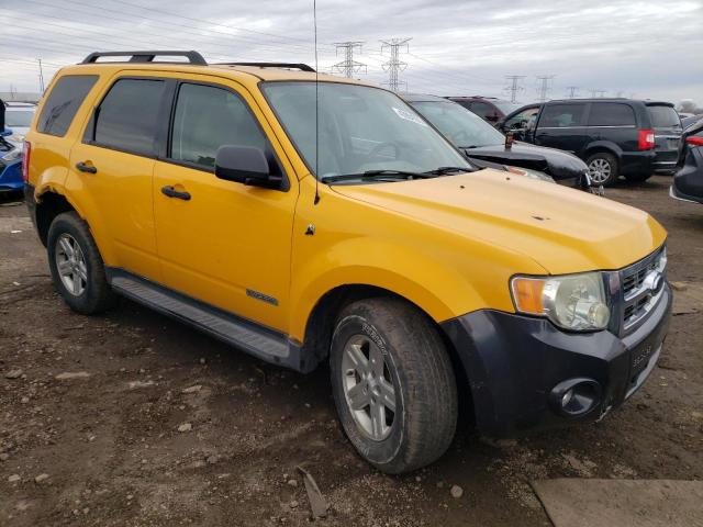 1FMCU49H48KB53039 - 2008 FORD ESCAPE HEV YELLOW photo 4