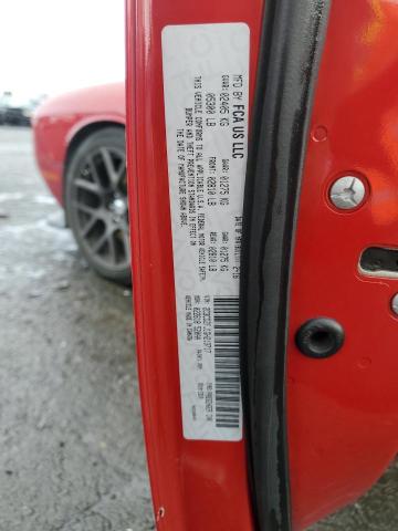 2C3CDZFJ1GH213717 - 2016 DODGE CHALLENGER R/T SCAT PACK RED photo 12