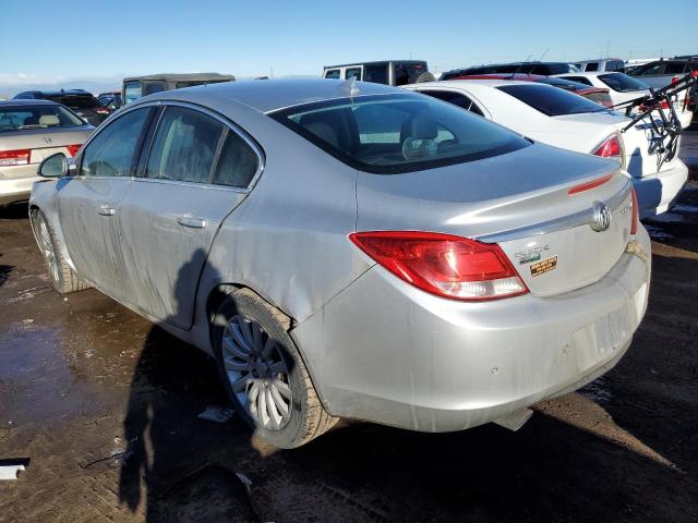 W04GX5GV6B1067105 - 2011 BUICK REGAL CXL SILVER photo 2