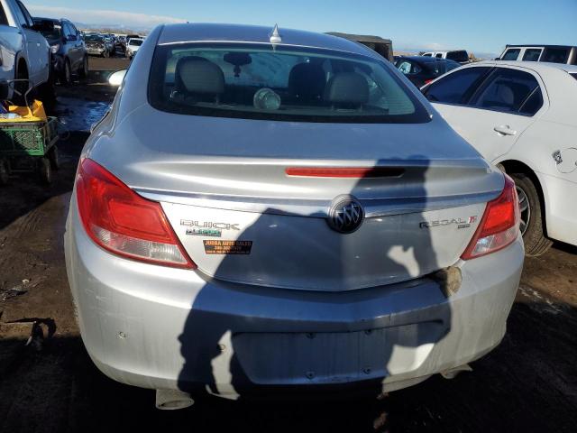 W04GX5GV6B1067105 - 2011 BUICK REGAL CXL SILVER photo 6