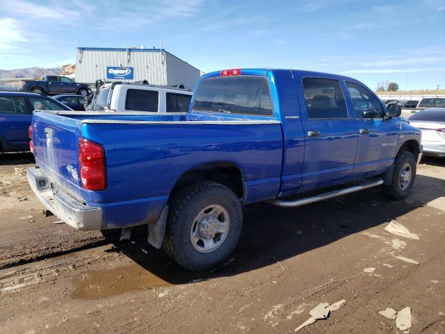 3D7KS19D57G705452 - 2007 DODGE RAM 1500 BLUE photo 3