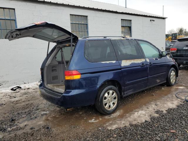 5FNRL18614B066853 - 2004 HONDA ODYSSEY EX BLUE photo 3