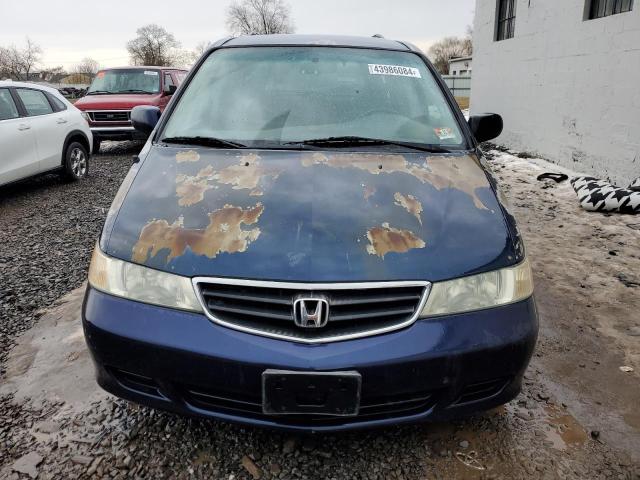 5FNRL18614B066853 - 2004 HONDA ODYSSEY EX BLUE photo 5