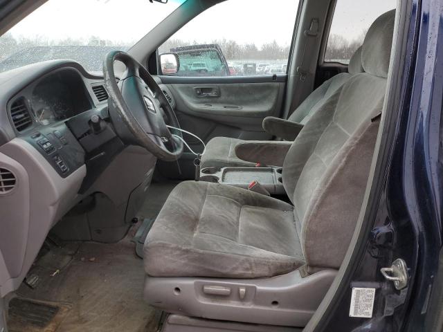 5FNRL18614B066853 - 2004 HONDA ODYSSEY EX BLUE photo 7