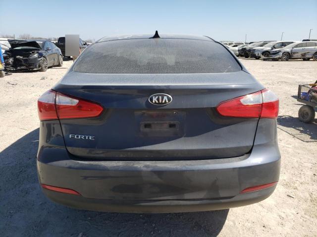 KNAFX4A61F5375307 - 2015 KIA FORTE LX BLUE photo 6