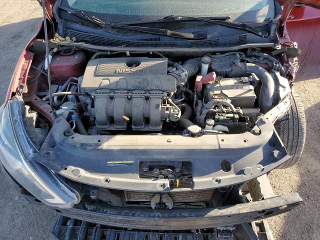 3N1AB7AP4KY264773 - 2019 NISSAN SENTRA S MAROON photo 11