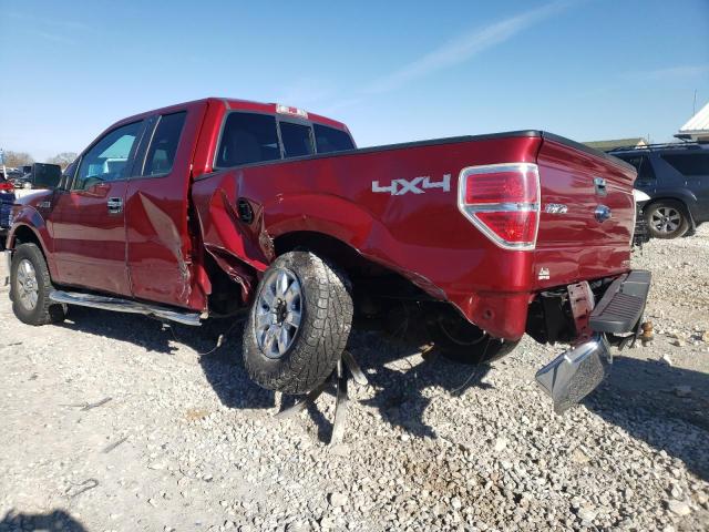 1FTFX1EF2EKG04007 - 2014 FORD F150 SUPER CAB BURGUNDY photo 2