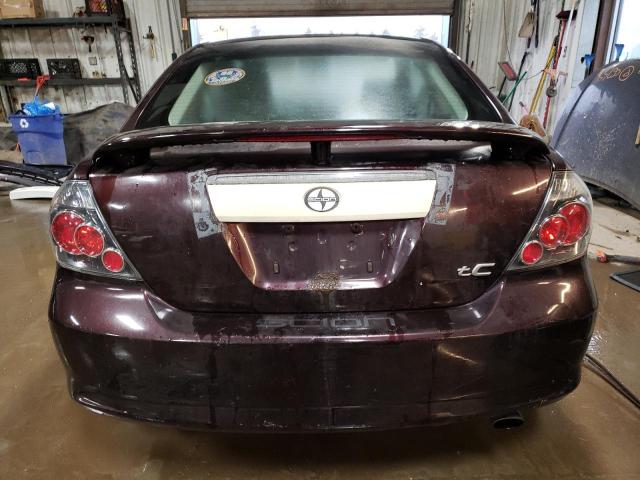 JTKDE167780254094 - 2008 TOYOTA SCION TC BURGUNDY photo 6