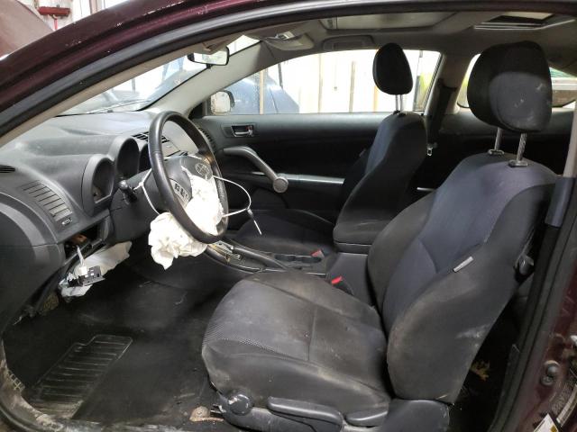 JTKDE167780254094 - 2008 TOYOTA SCION TC BURGUNDY photo 7