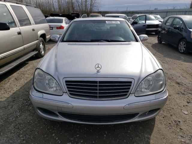 WDBNG75J43A365953 - 2003 MERCEDES-BENZ S 500 SILVER photo 5