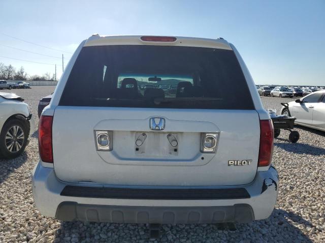 2HKYF18534H573751 - 2004 HONDA PILOT EXL WHITE photo 6