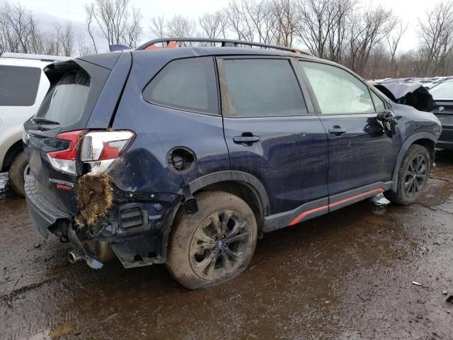 JF2SKAKC4KH582173 - 2019 SUBARU FORESTER SPORT BLUE photo 3