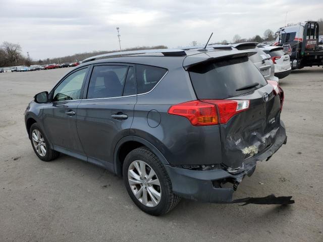 JTMDFREV6FJ014383 - 2015 TOYOTA RAV4 LIMITED GRAY photo 2