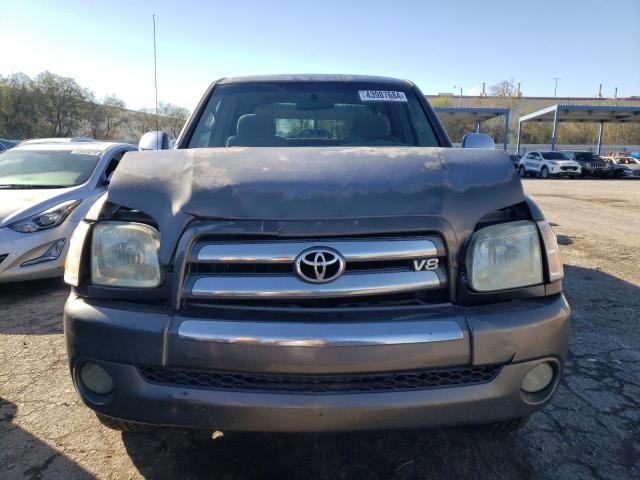 5TBDT44184S458836 - 2004 TOYOTA TUNDRA DOUBLE CAB SR5 GRAY photo 5