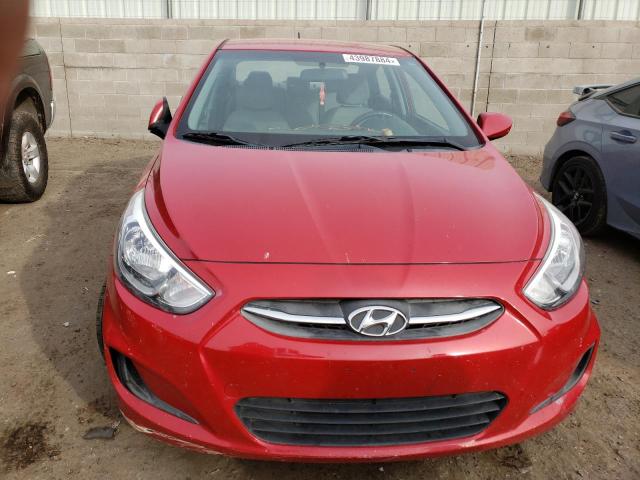 KMHCT4AE3HU173601 - 2017 HYUNDAI ACCENT SE RED photo 5