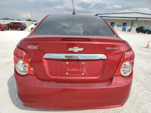 1G1JC5SH5F4182851 - 2015 CHEVROLET SONIC LT RED photo 6