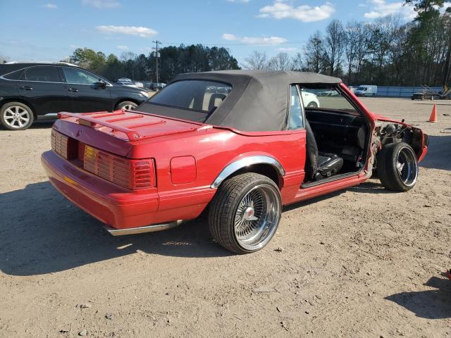 1FACP45E2MF101425 - 1991 FORD MUSTANG GT RED photo 3