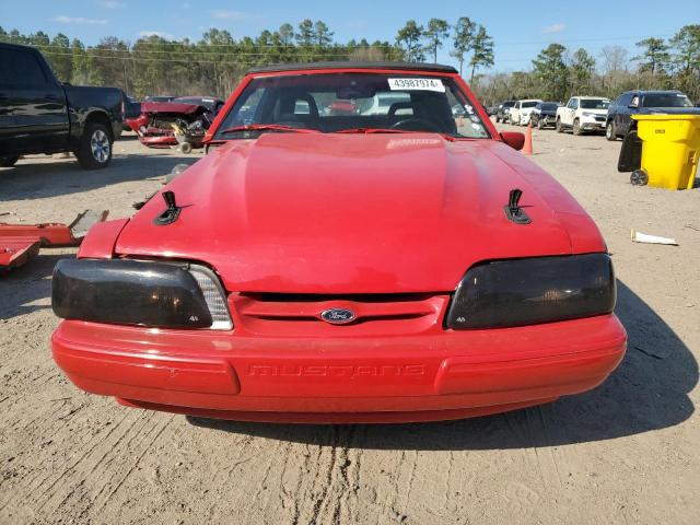 1FACP45E2MF101425 - 1991 FORD MUSTANG GT RED photo 5