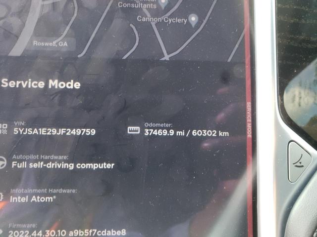 5YJSA1E29JF249759 - 2018 TESLA MODEL S Qara foto 9