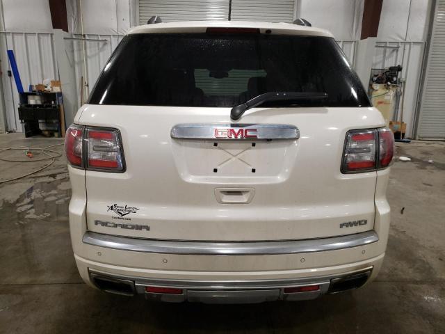 1GKKVTKD9DJ169868 - 2013 GMC ACADIA DENALI WHITE photo 6