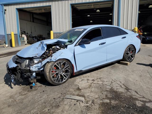 KMHLW4AK1PU011199 - 2023 HYUNDAI ELANTRA N BLUE photo 1