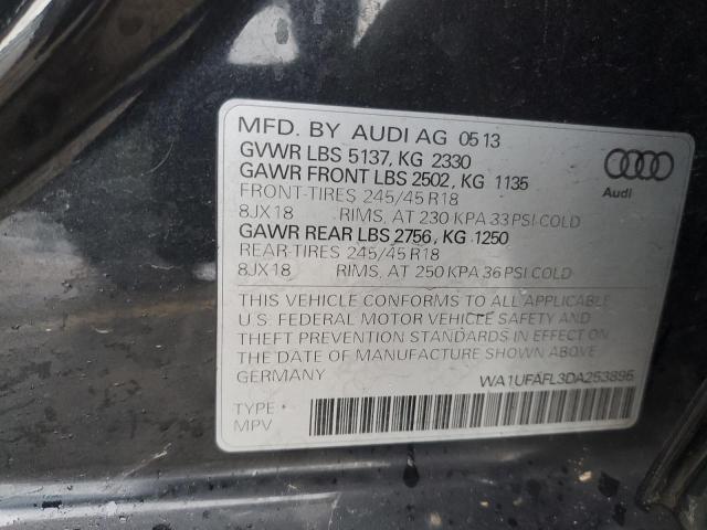 WA1UFAFL3DA253895 - 2013 AUDI A4 ALLROAD PREMIUM PLUS BLACK photo 12