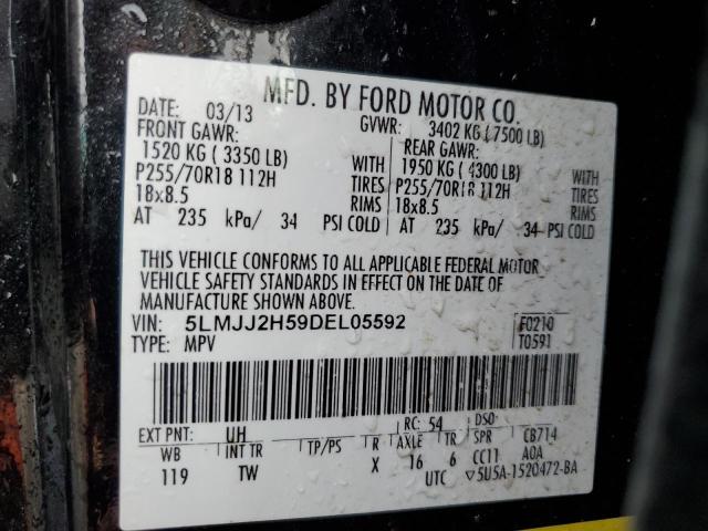 5LMJJ2H59DEL05592 - 2013 LINCOLN NAVIGATOR 黑色 照片 13