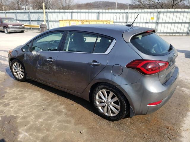 KNAFX5A89F5317615 - 2015 KIA FORTE EX GRAY photo 2